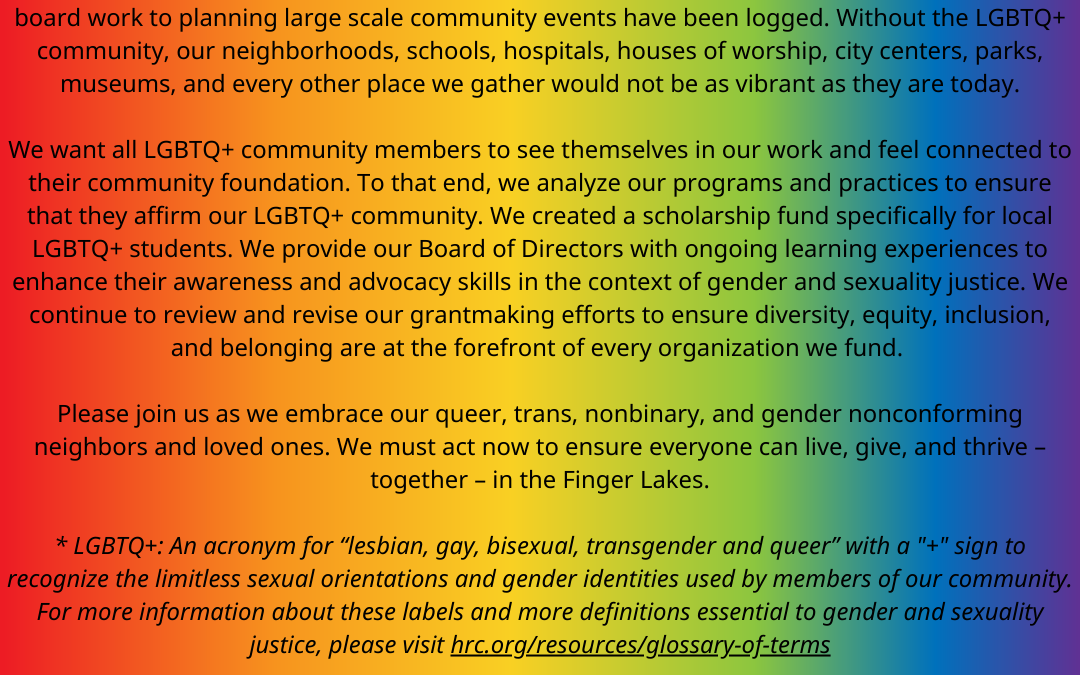 Community Foundation Commitment to Equity